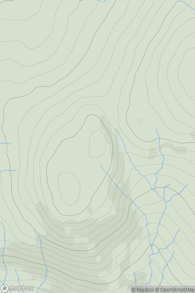 Thumbnail image for Brown Hill [Central Scotland from Dumbarton to Montrose] showing contour plot for surrounding peak